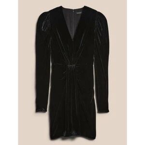banana republic black shirt dress Women's Poplin Utility Midi Shirtdress Black Petite Size L